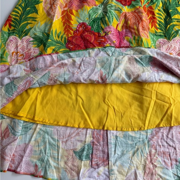 Petal and Pup Kalama Floral One Shoulder Midi Dress Leilani Print Medium M Hawai - Picture 7 of 11